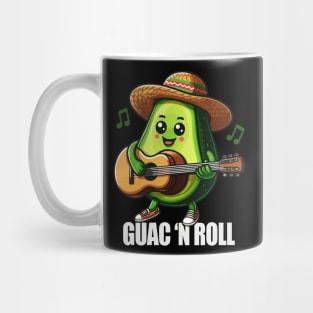 Guac 'N Roll - Funny Avocado Pun Mug